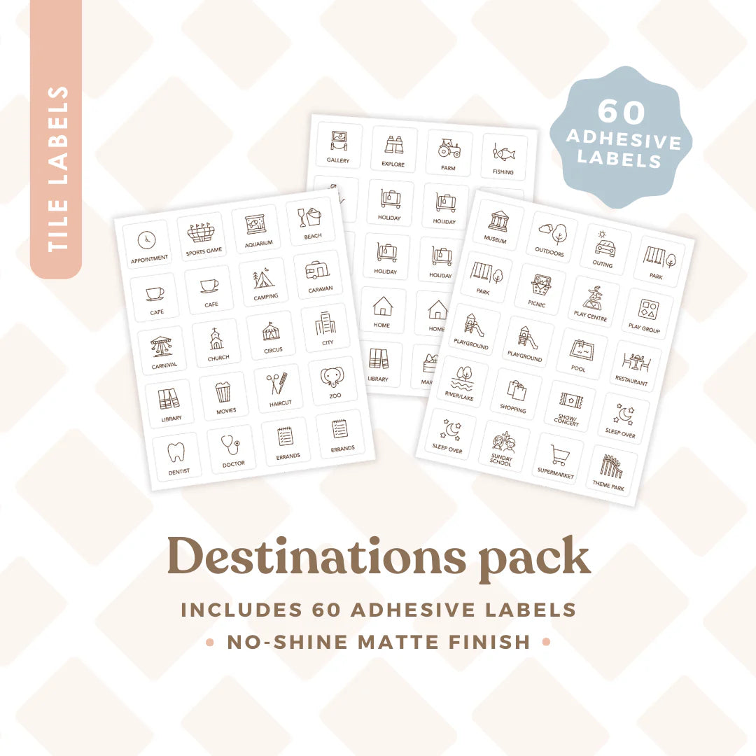 Tile Labels - Destinations
