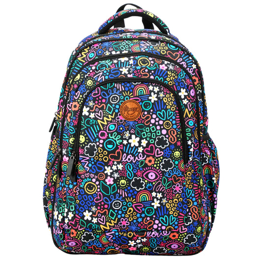 Large School Backpack - Doodle