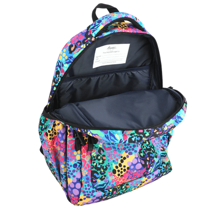 Large School Backpack - Electric Leopard