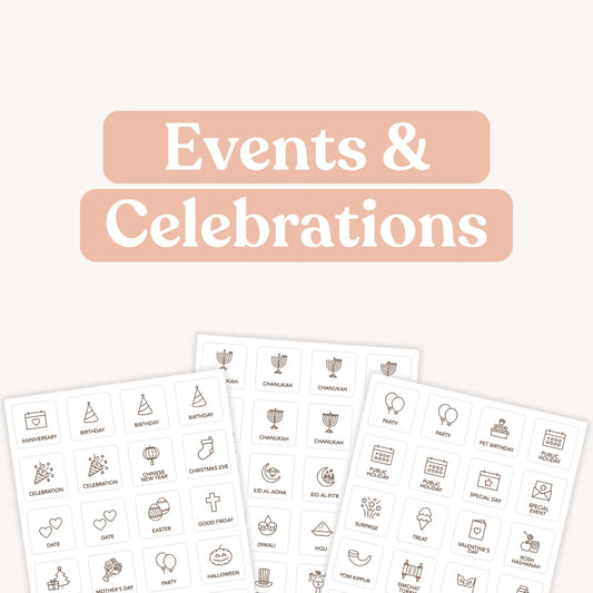 Tile Labels - Events and Celebrations