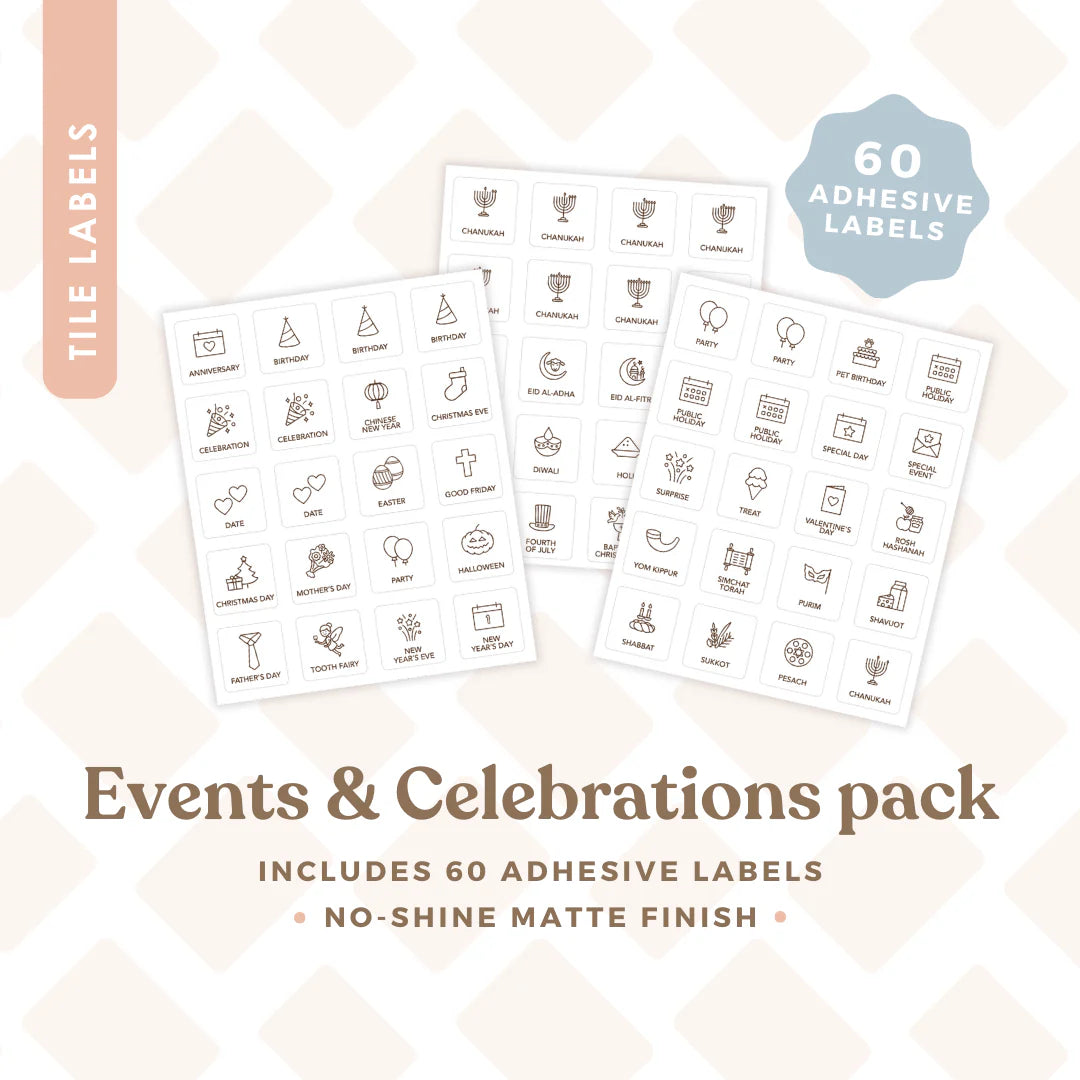 Tile Labels - Events and Celebrations