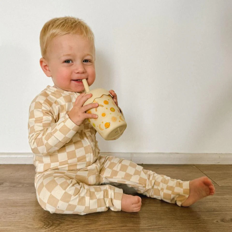 Smoothie Cup and Straw 200mls - Suns Yellow
