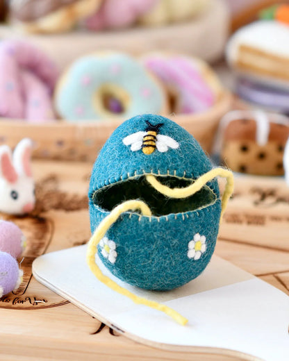 Felt Egg Cover - Blue Bee