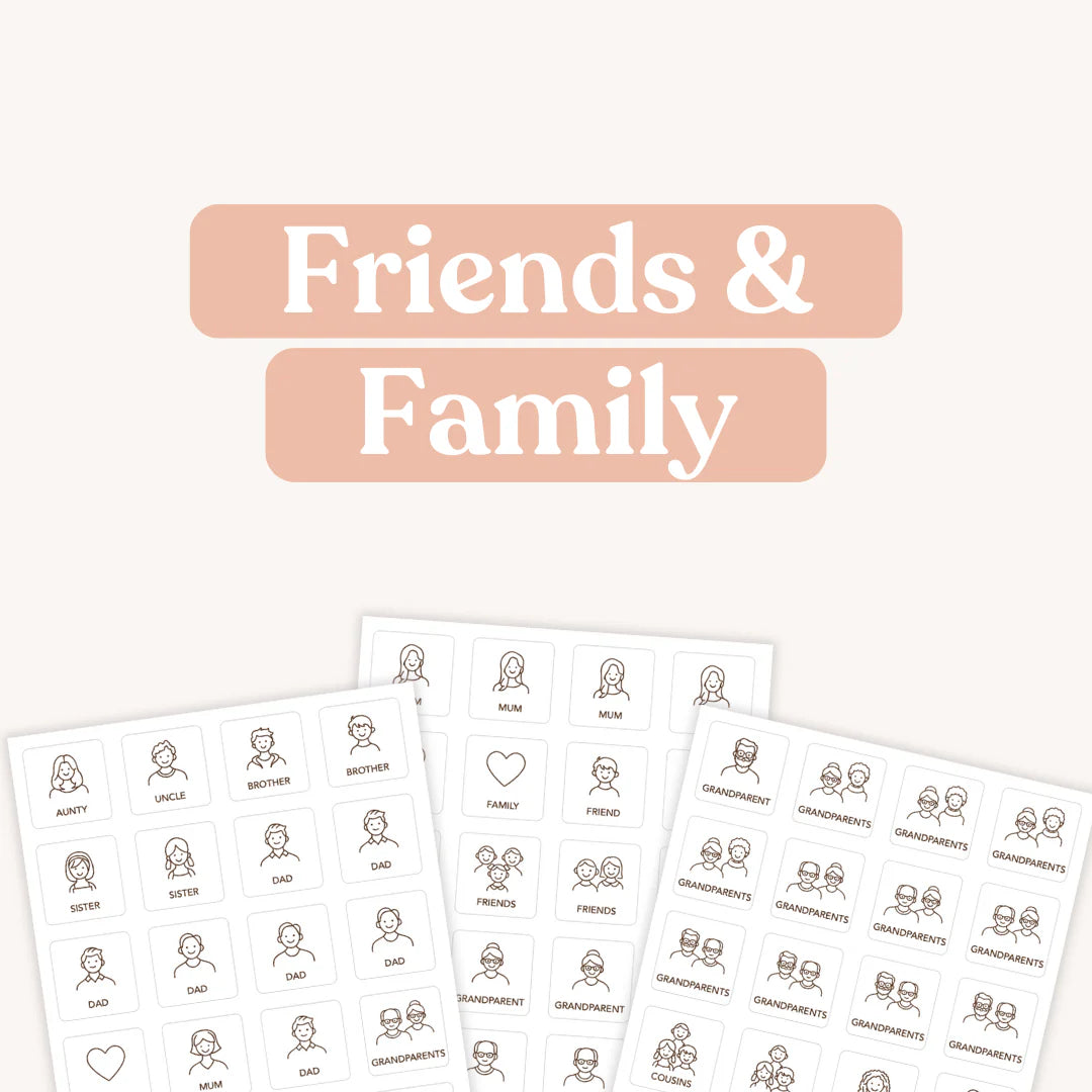Tile Labels - Friends & Family