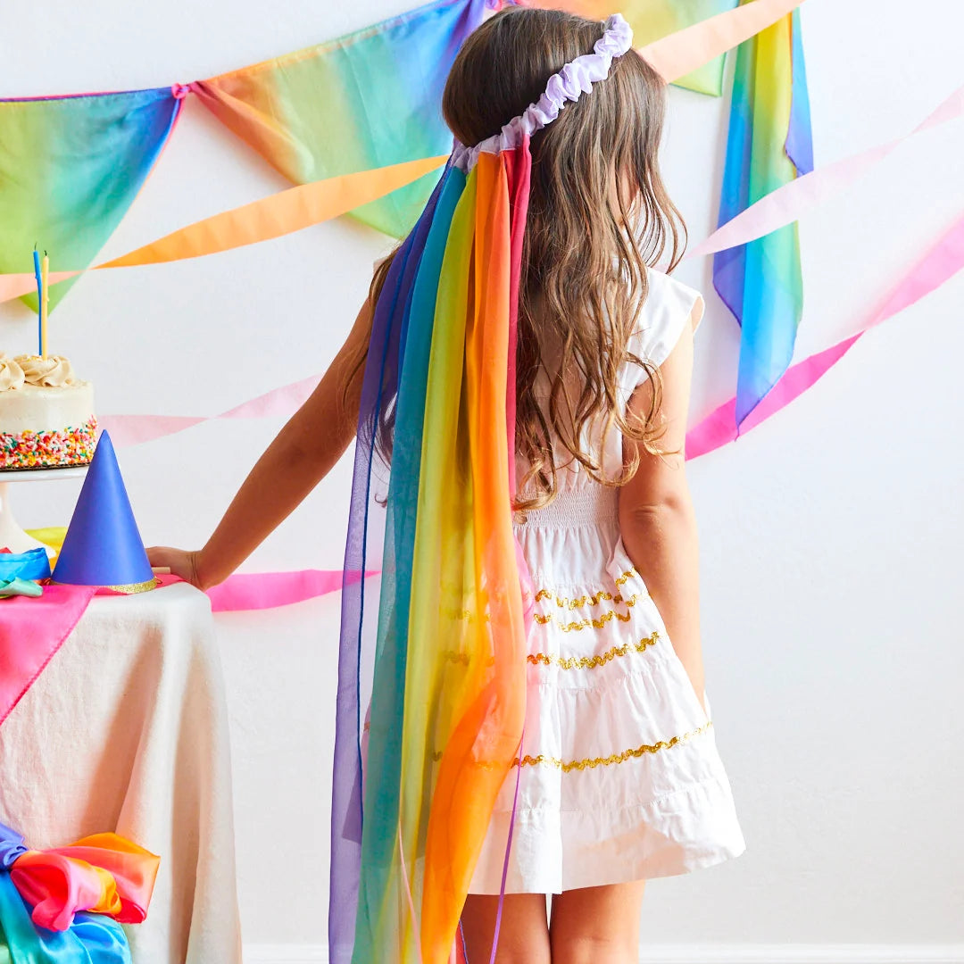 Sarah Silks Veil - Rainbow
