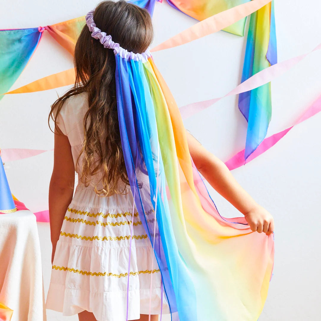Sarah Silks Veil - Rainbow