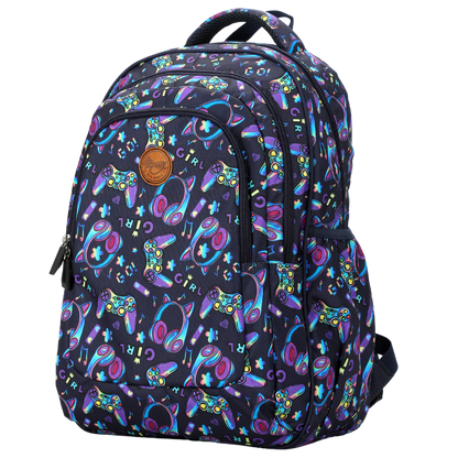 Large School Backpack - Girl Gaming