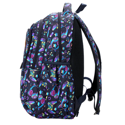 Large School Backpack - Girl Gaming