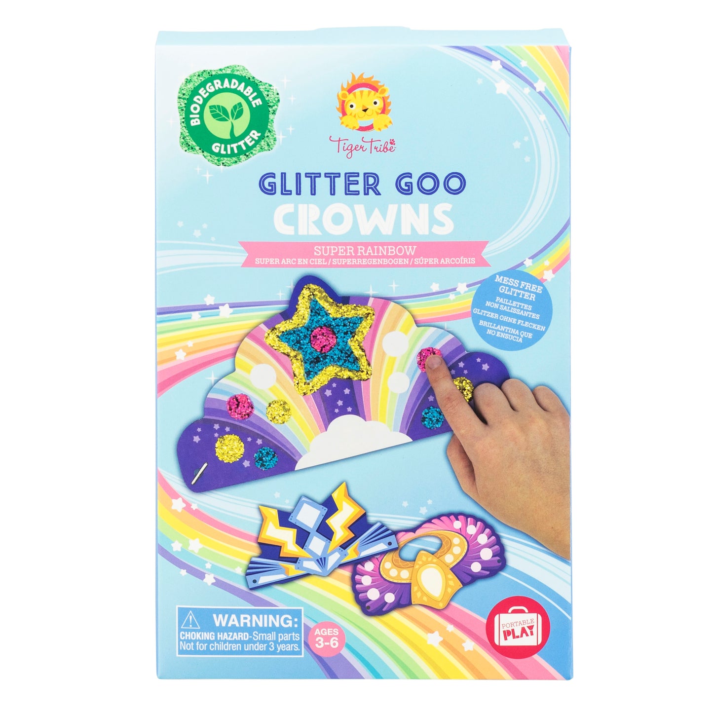 Glitter Goo Crowns - Super Rainbow