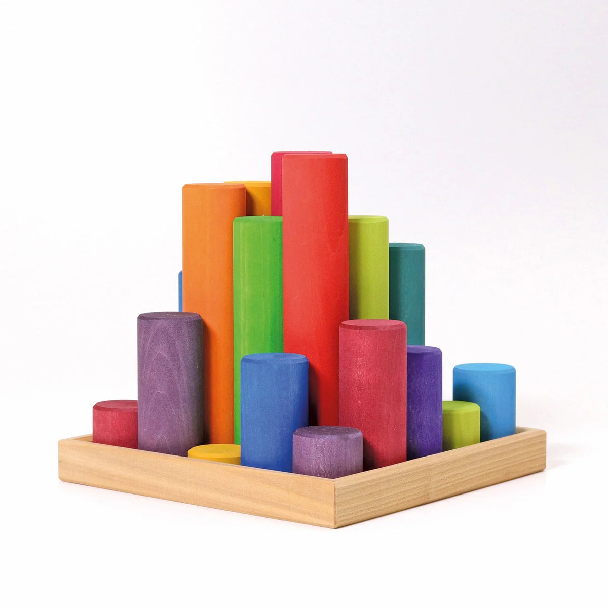 Grimm’s Large Building Rollers - Rainbow