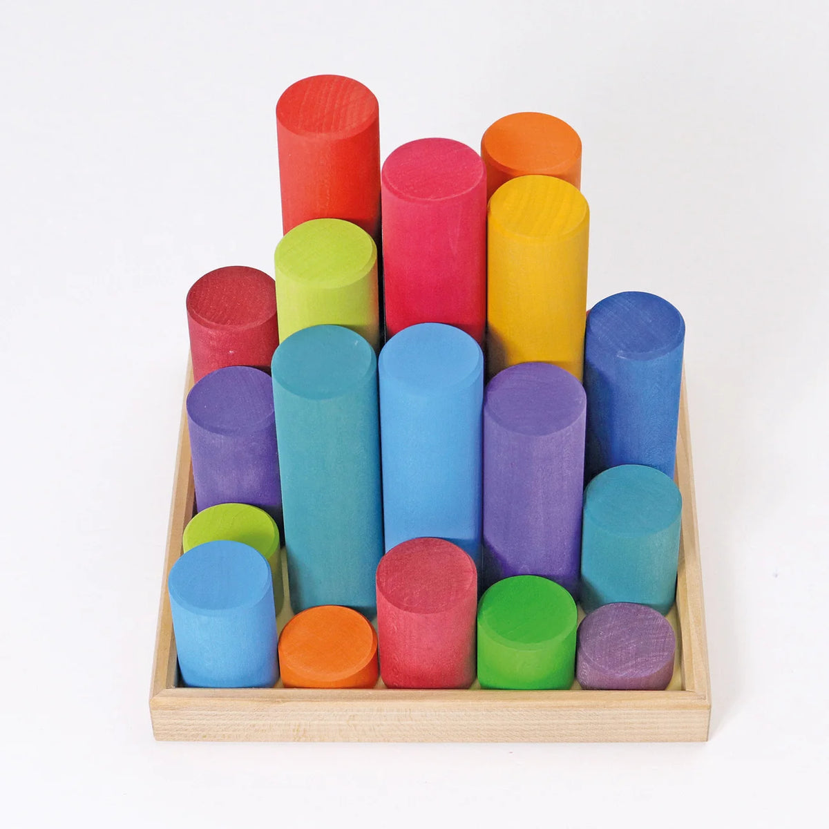 Grimm’s Large Building Rollers - Rainbow