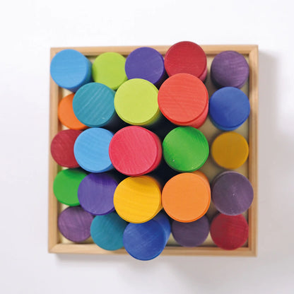 Grimm’s Large Building Rollers - Rainbow