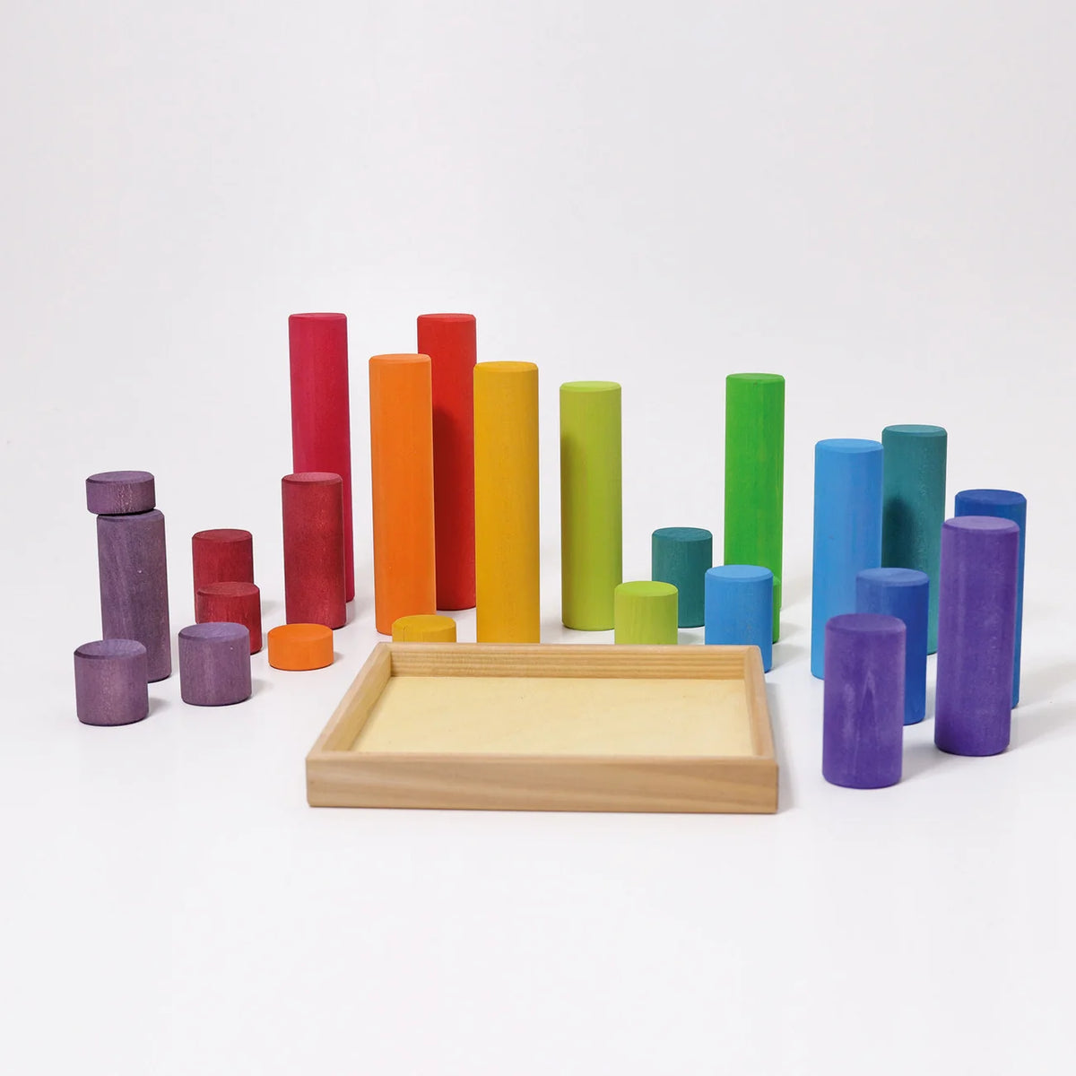 Grimm’s Large Building Rollers - Rainbow