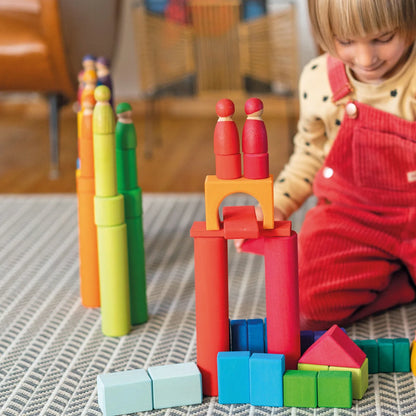 Grimm’s Large Building Rollers - Rainbow
