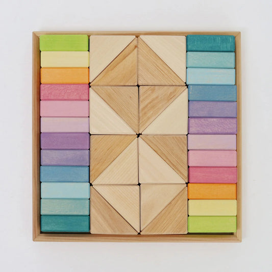 Grimm's Pastel Duo Block Set