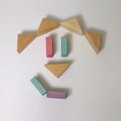 Grimm's Pastel Duo Block Set