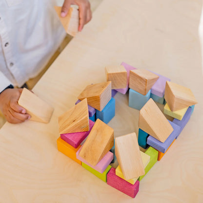 Grimm's Pastel Duo Block Set
