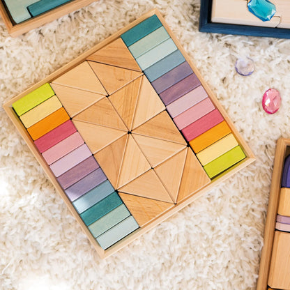 Grimm's Pastel Duo Block Set