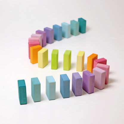 Grimm's Pastel Duo Block Set