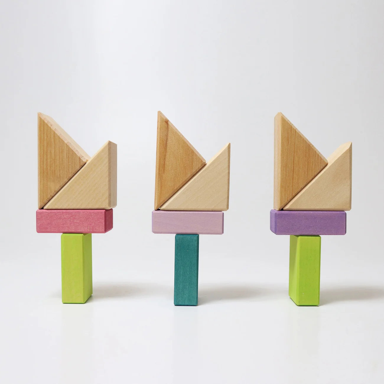 Grimm's Pastel Duo Block Set