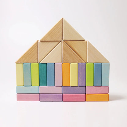 Grimm's Pastel Duo Block Set