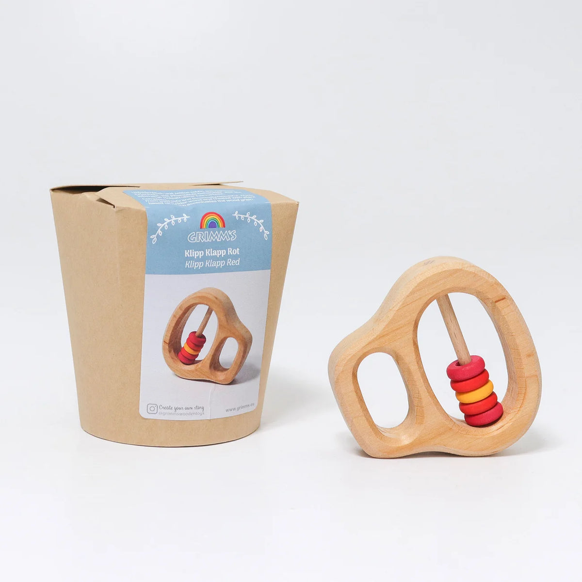 Grimm’s Rattle - Klipp Klapp Red