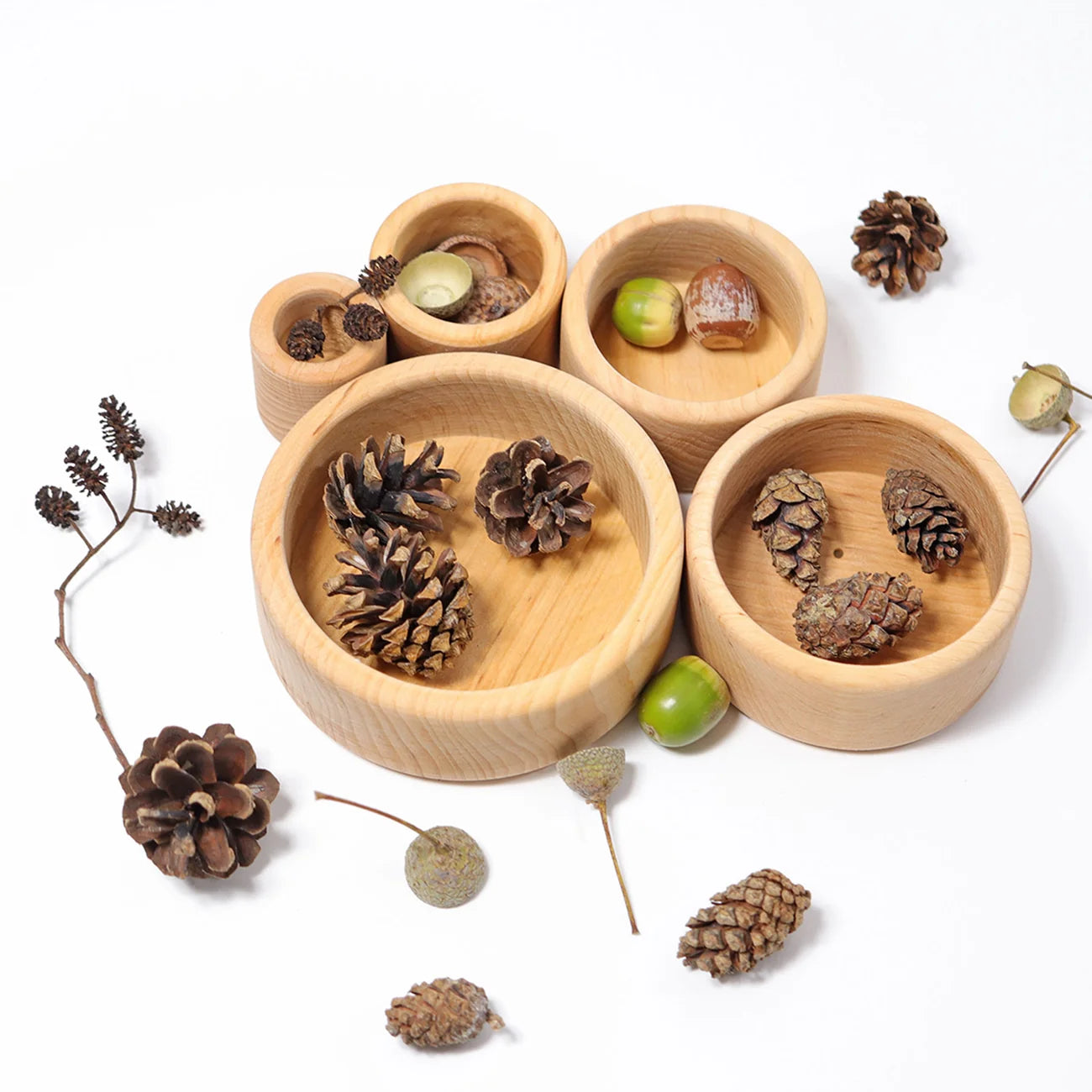 Grimm's Stacking Bowls - Natural