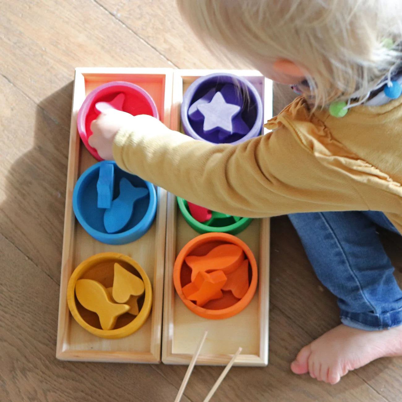 Grimm’s Rainbow Sorting Bowls Game
