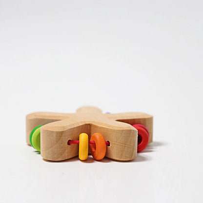 Grimm’s Rattle - Rainbow Star with Beads