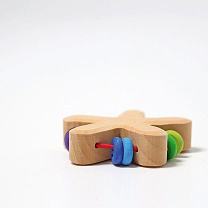 Grimm’s Rattle - Rainbow Star with Beads