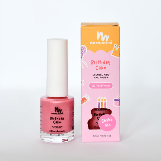 Scented Water Based Nail Polish - Birthday Cake - Pastel Pink