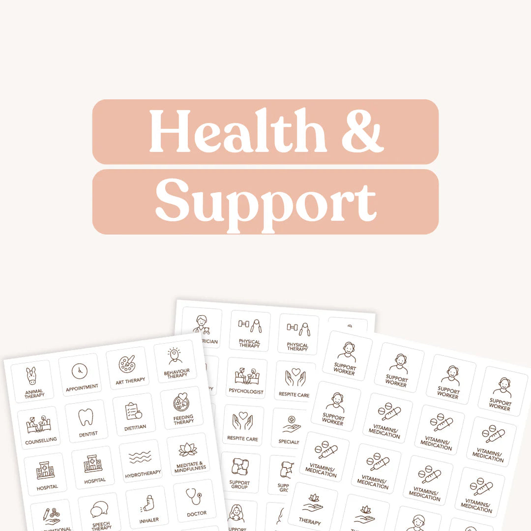 Tile Labels - Health and Support