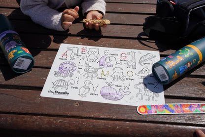 HeyDoodle Wipeable Colouring In - MINI - Into The Wild
