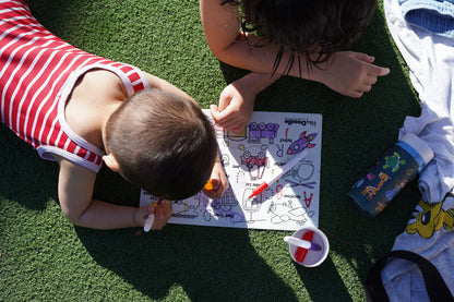 HeyDoodle Wipeable Colouring In - MINI - Toot Toot
