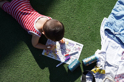 HeyDoodle Wipeable Colouring In - MINI - Toot Toot