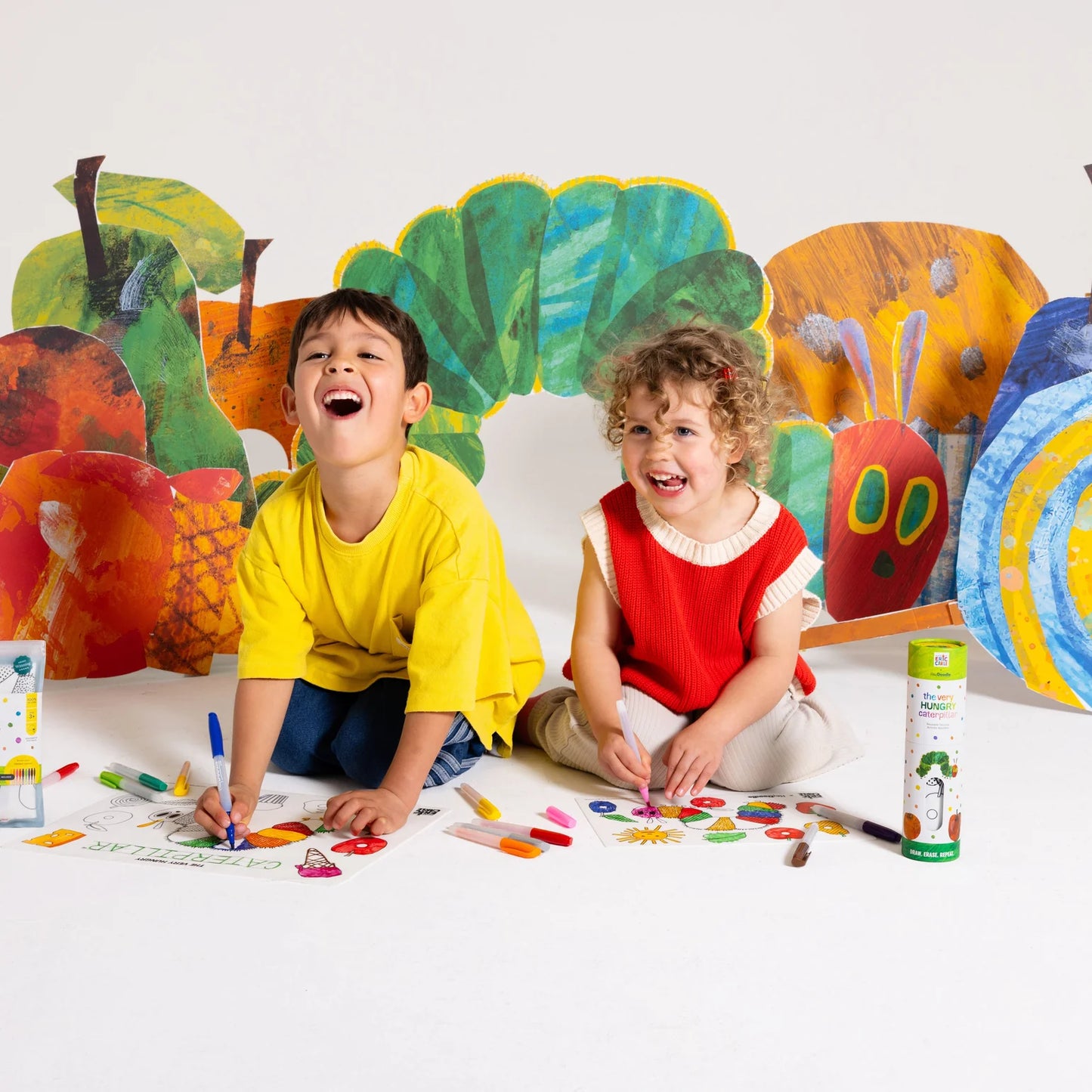 HeyDoodle Wipeable Colouring In - MINI - The Very Hungry Caterpillar