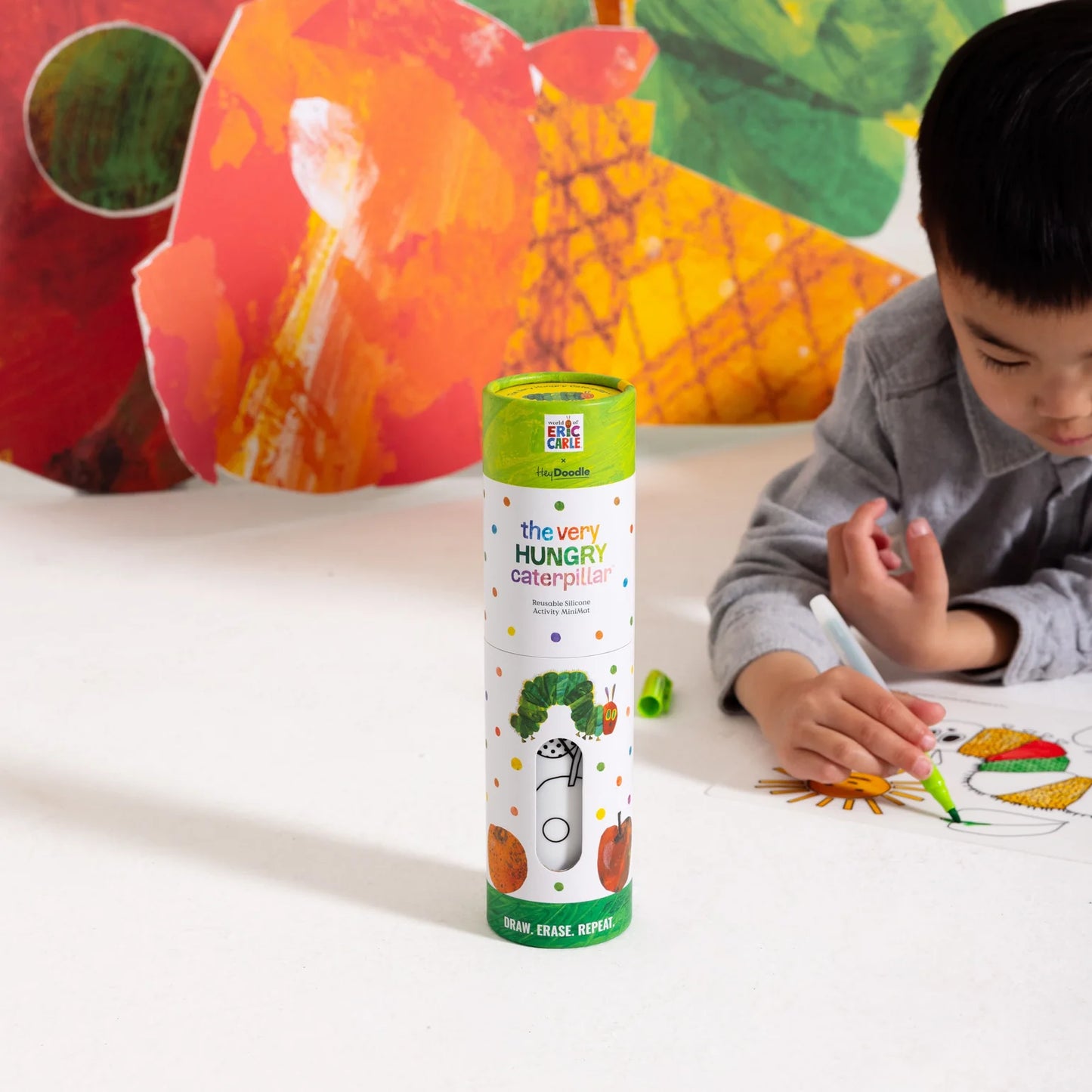 HeyDoodle Wipeable Colouring In - MINI - The Very Hungry Caterpillar