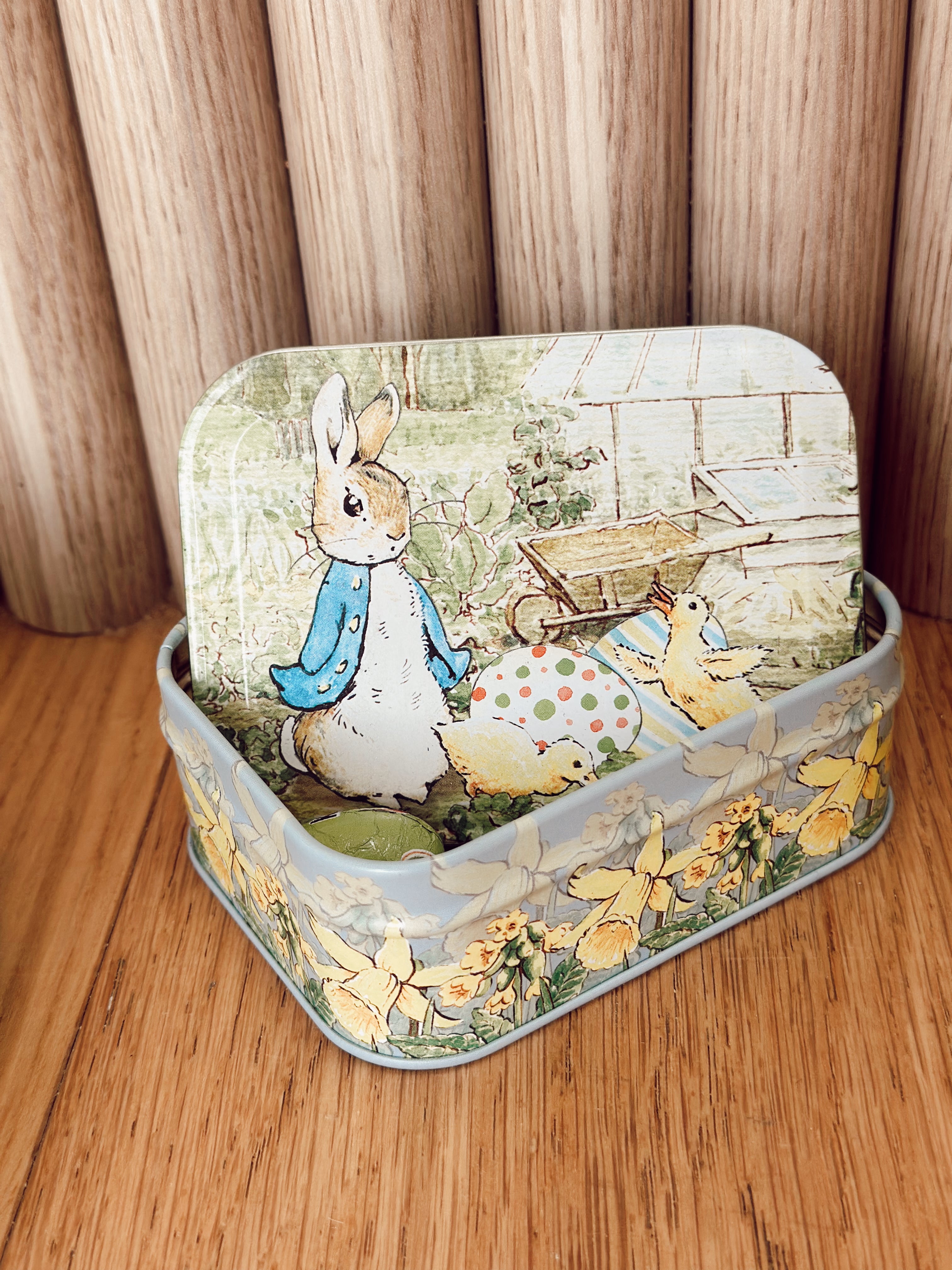 Sadter Rabbit Tin Peter Rabbit Little Rectangle Tin – Our Little Darlings