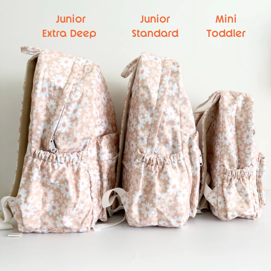 Peach Gingham Junior Kindy/School Backpack