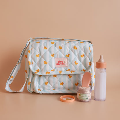 Tiny Nurturers Doll's Nappy Bag and Set - Blue Ducky
