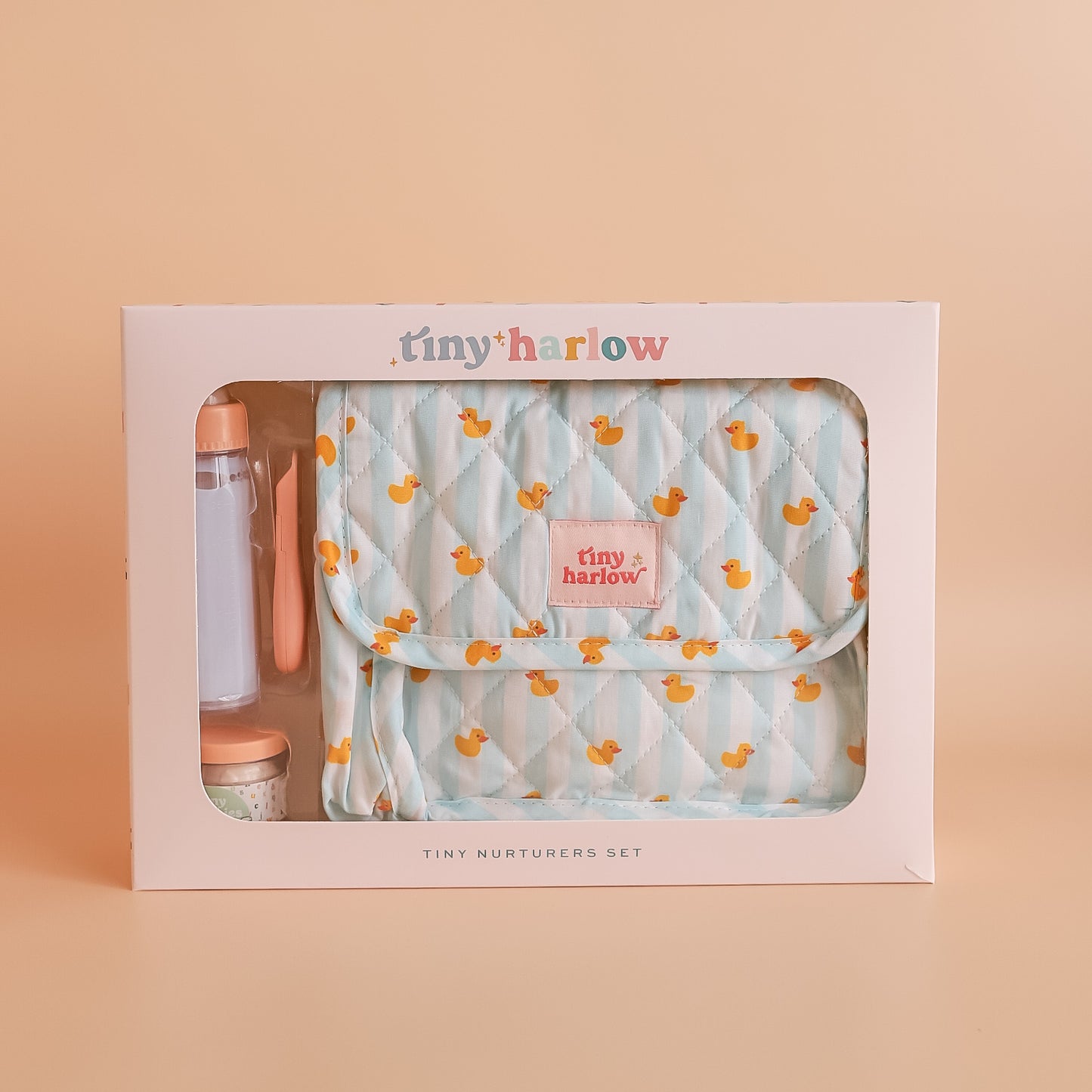 Tiny Nurturers Doll's Nappy Bag and Set - Blue Ducky