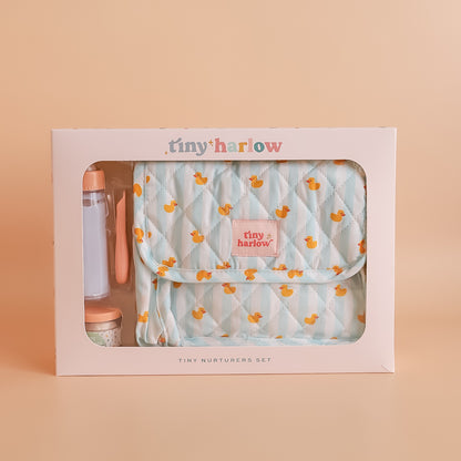 Tiny Nurturers Doll's Nappy Bag and Set - Blue Ducky