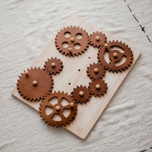 Wooden Gear Construction Board