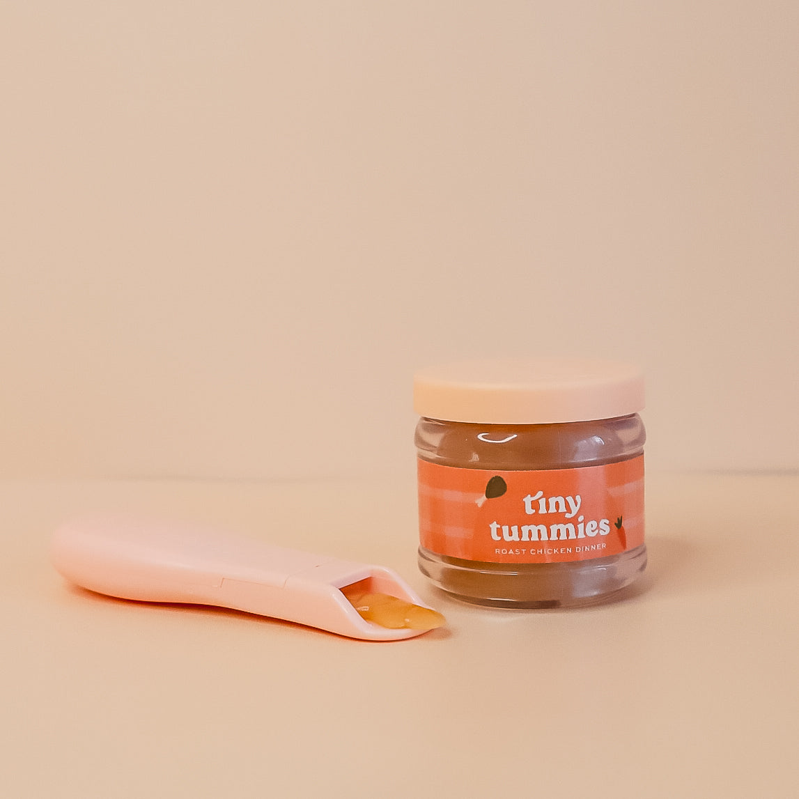 Tiny Tummies Roast Chicken Dinner Food Jar and Spoon