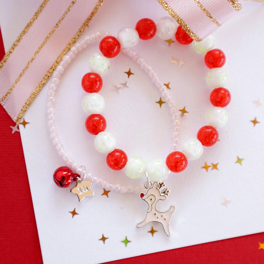 PRE ORDER - Bracelet - Glow in Dark - Reindeer Bracelet Set