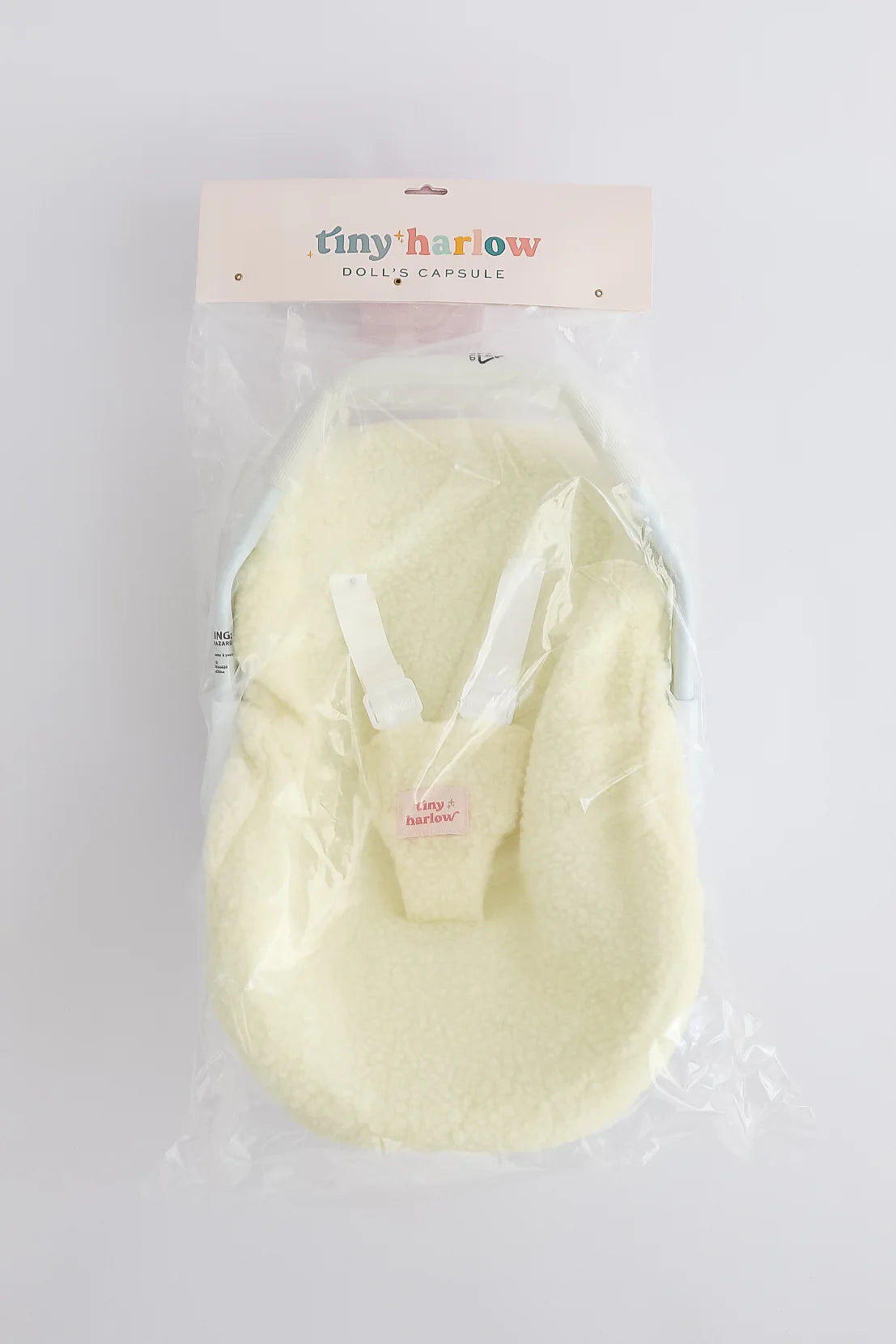 Doll's Car Seat Capsule - Cream Sherpa
