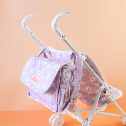 Folding Dolls Stroller - Pink Gingham