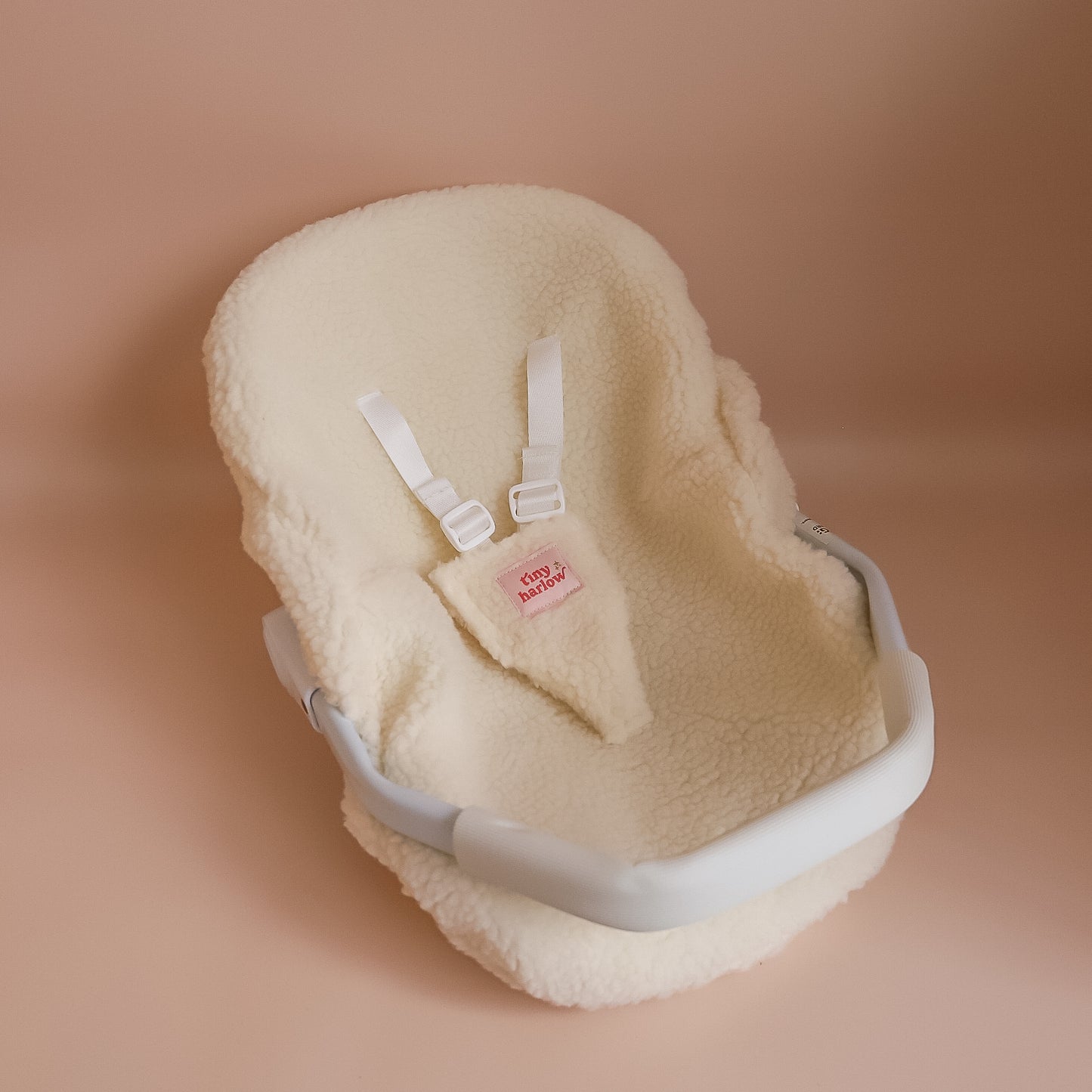 Doll's Car Seat Capsule - Cream Sherpa
