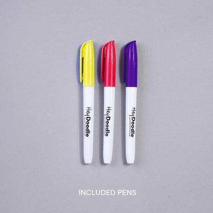 HeyDoodle Wipeable Colouring In - MINI - Wild of Aotearoa New Zealand