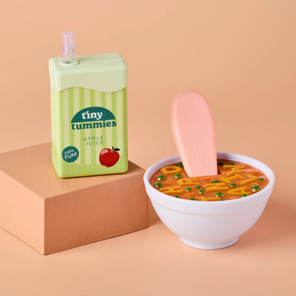 Tiny Harlow Alphabet Soup Lunch Pack - Soup and Apple Juice Set